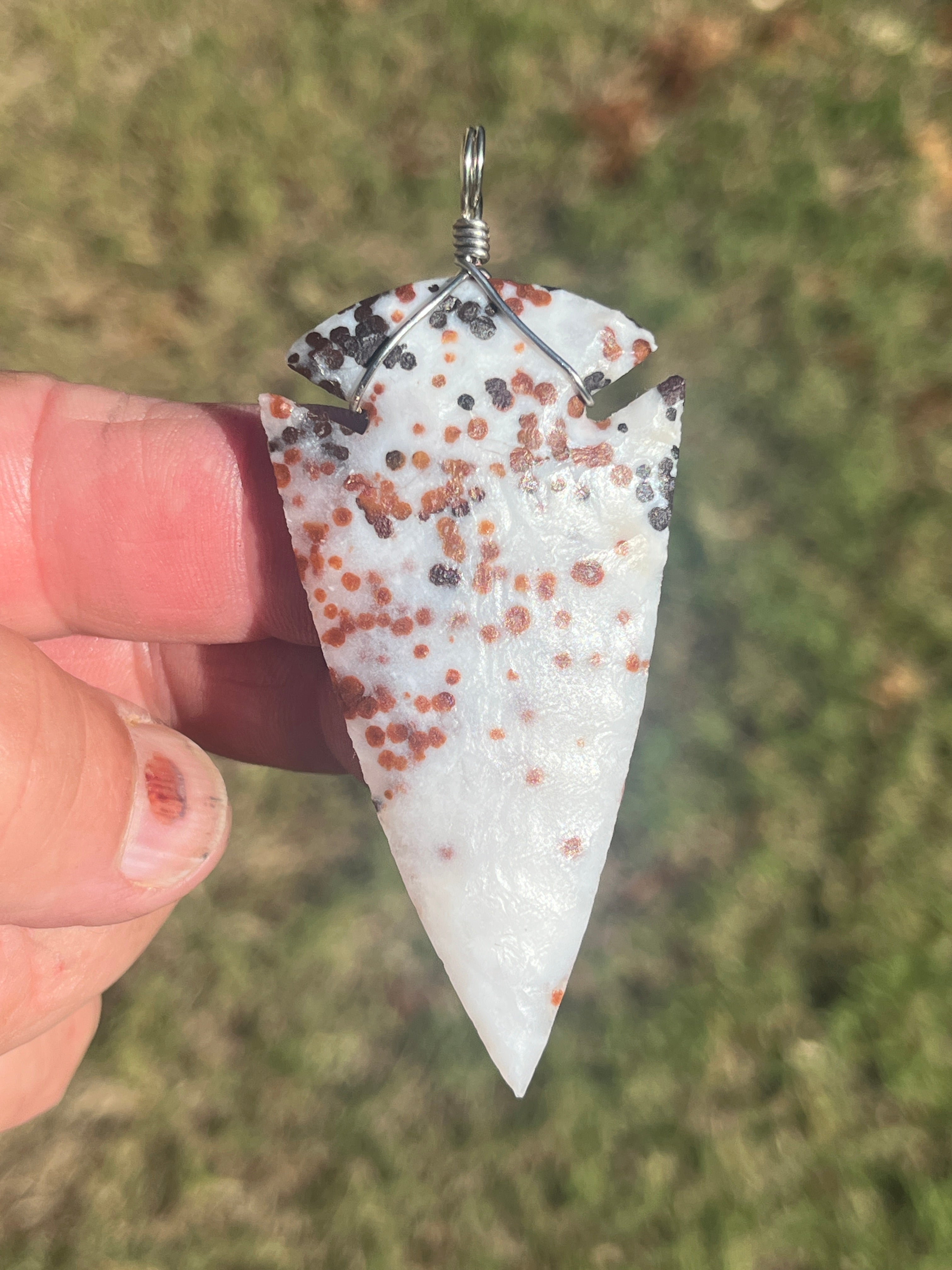 Polkadot Agate pendant