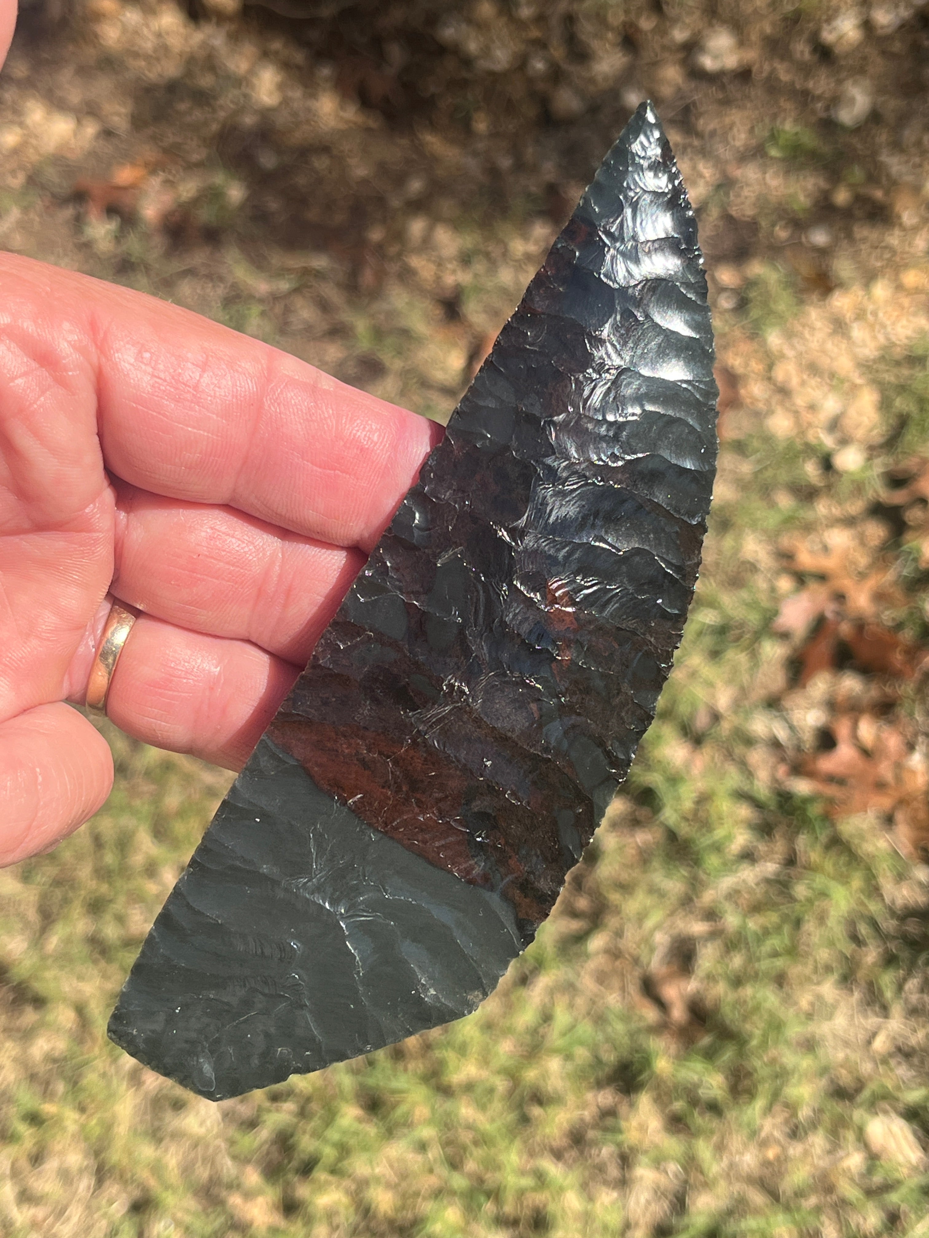 Obsidian knife blade ￼