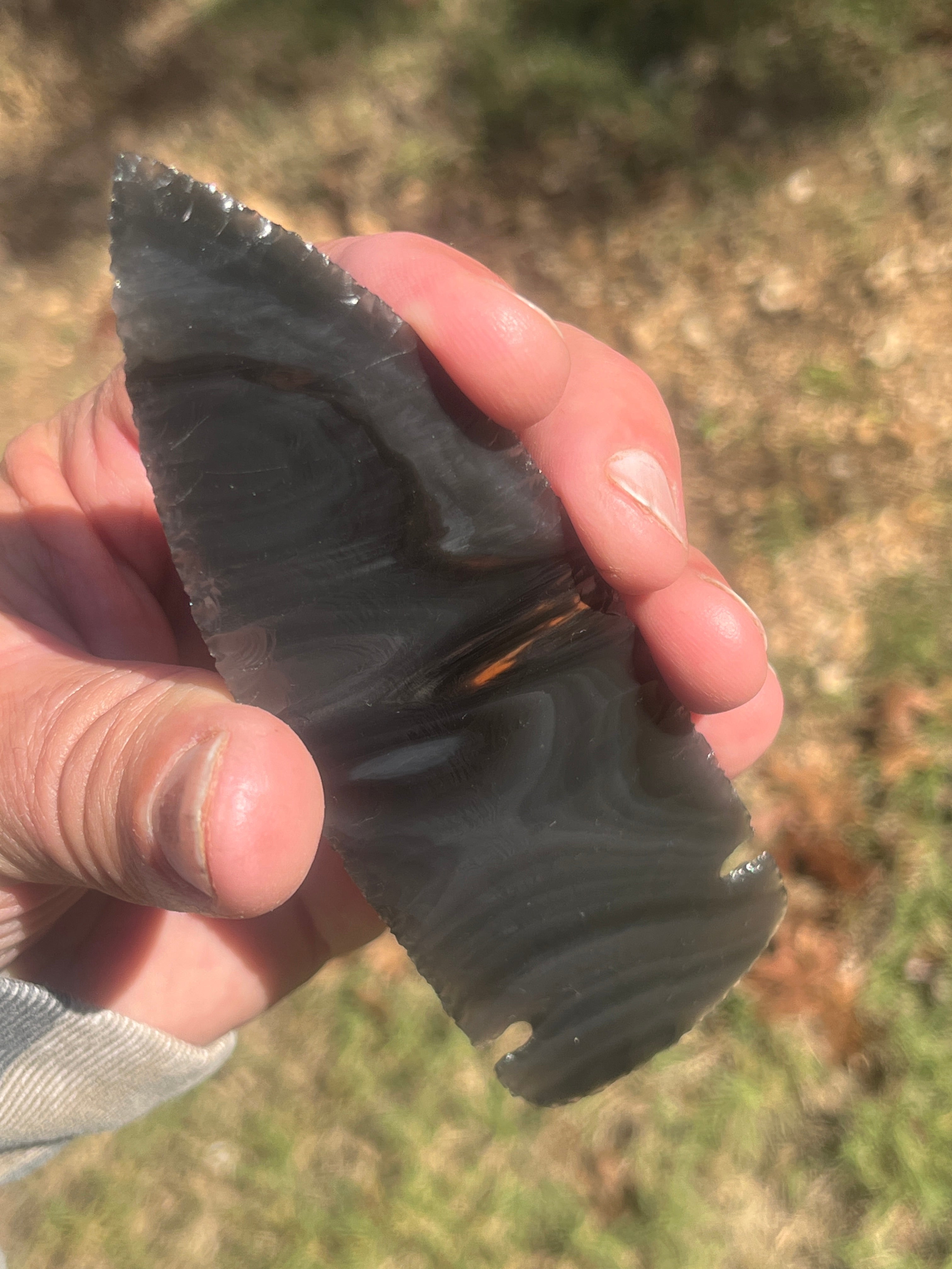 Obsidian dagger blade ￼