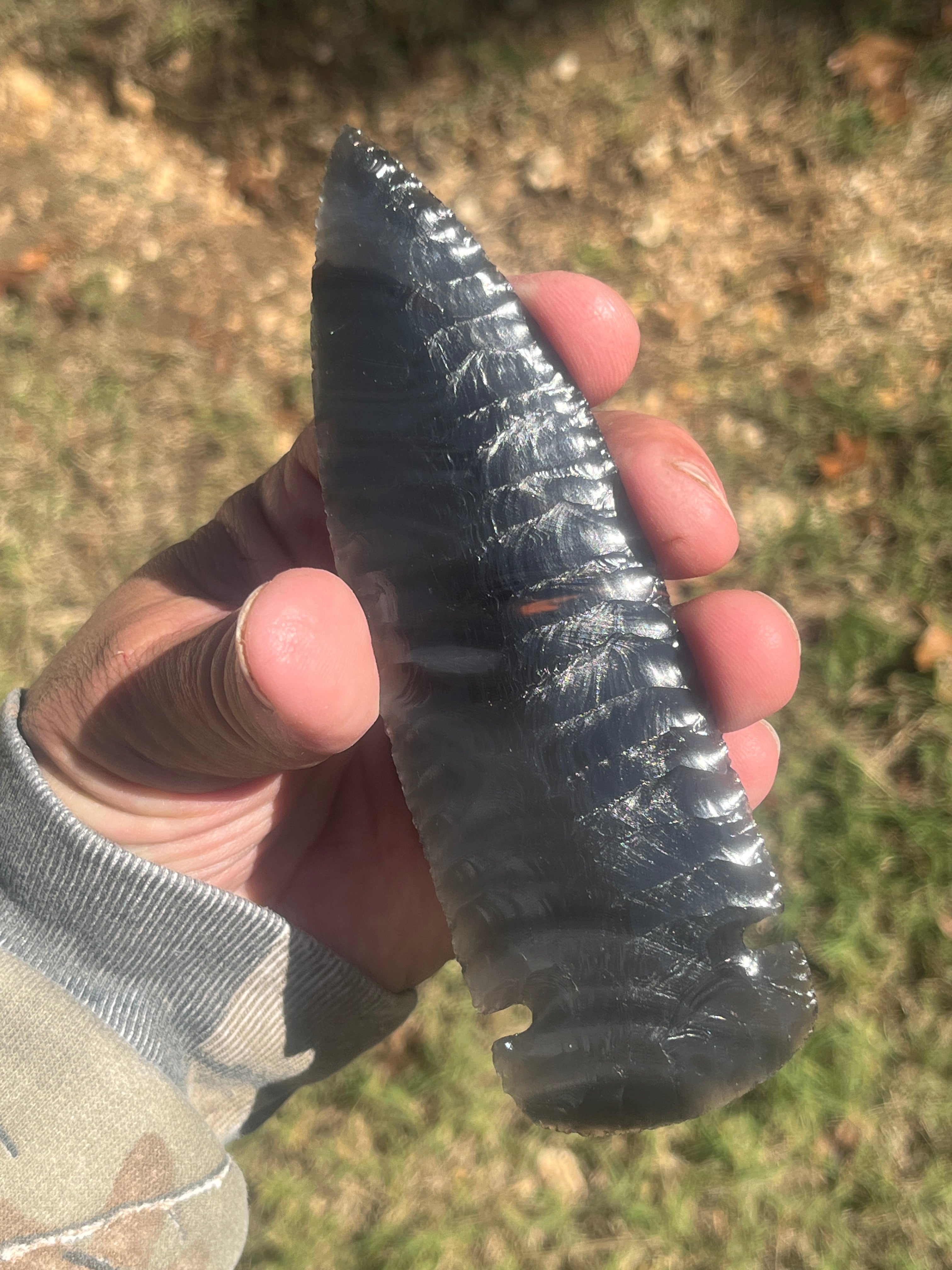 Obsidian dagger blade ￼
