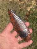 Mahogany obsidian blade