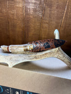 Mahogany obsidian dagger #293