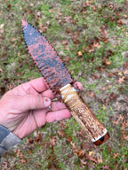 Mahogany obsidian dagger #293