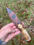 Mahogany obsidian dagger #293