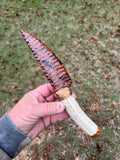 Mahogany obsidian knife #240