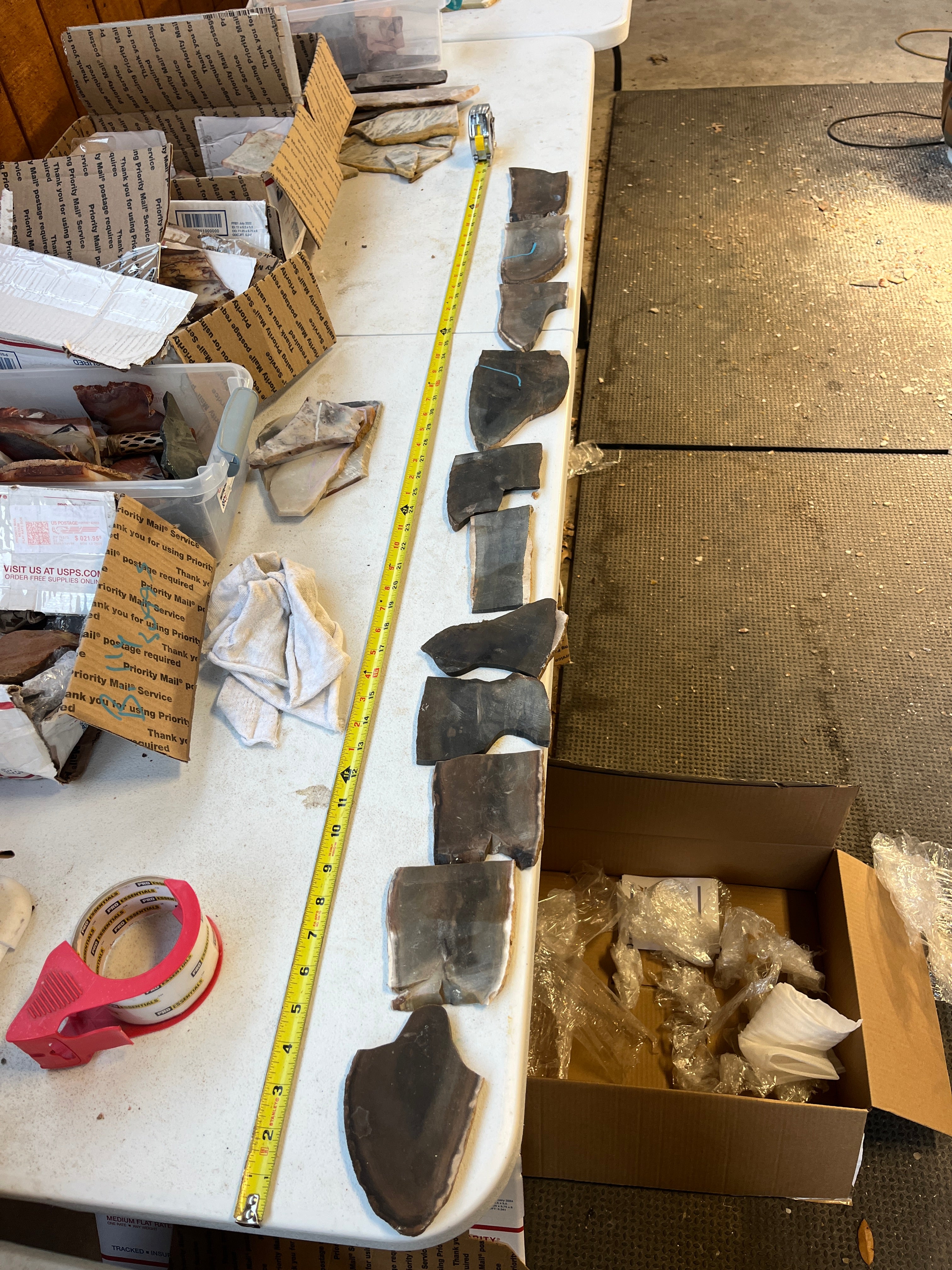 Small Georgetown flint slabs free shipping