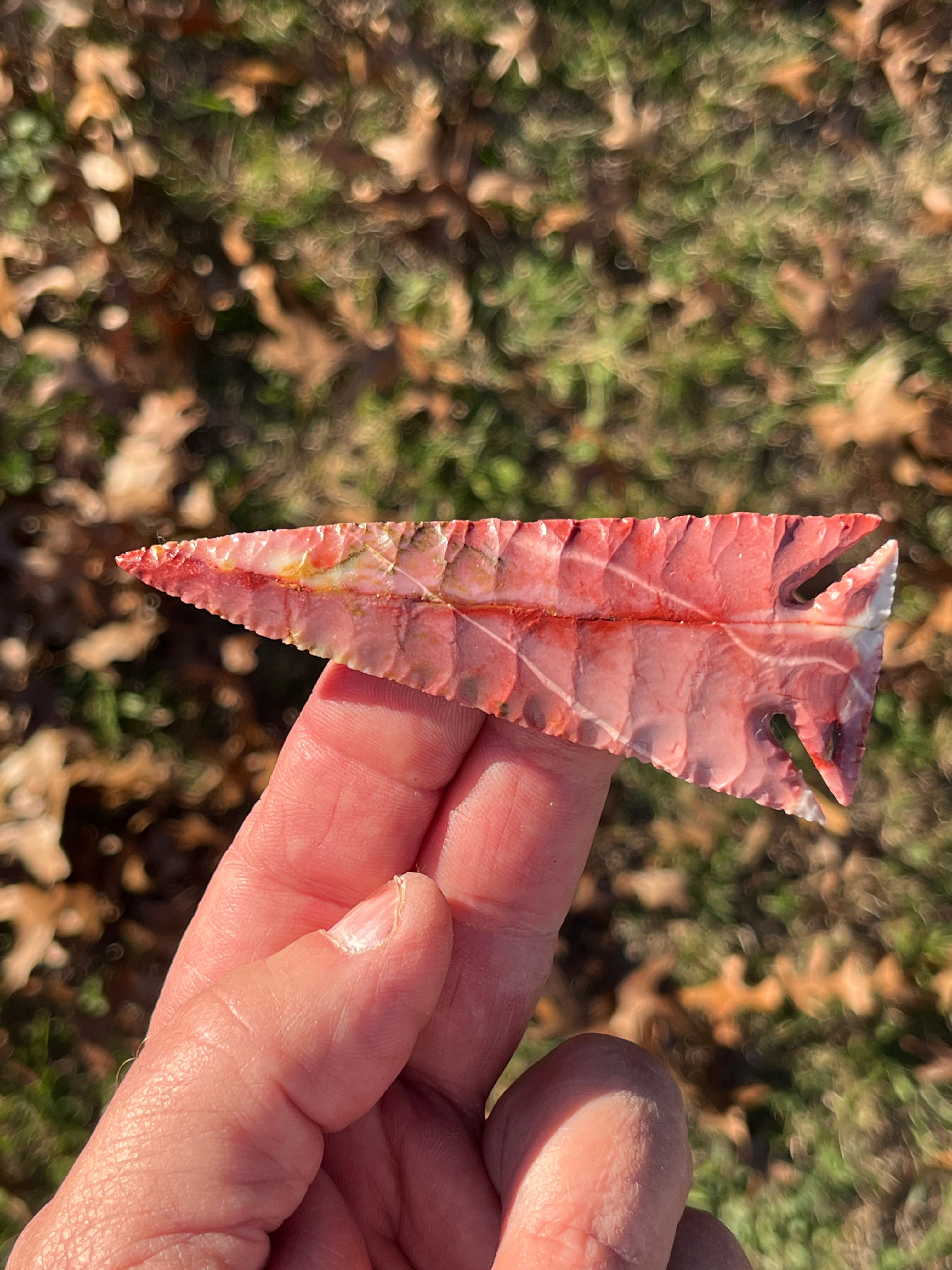 Mookaite corner notch point