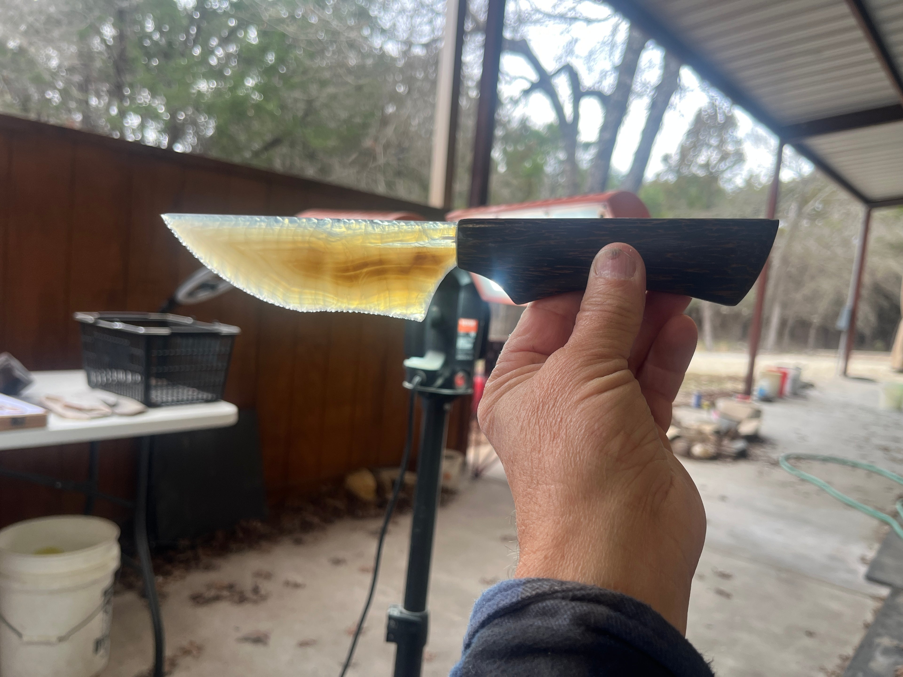 Brazilian agate knife #392