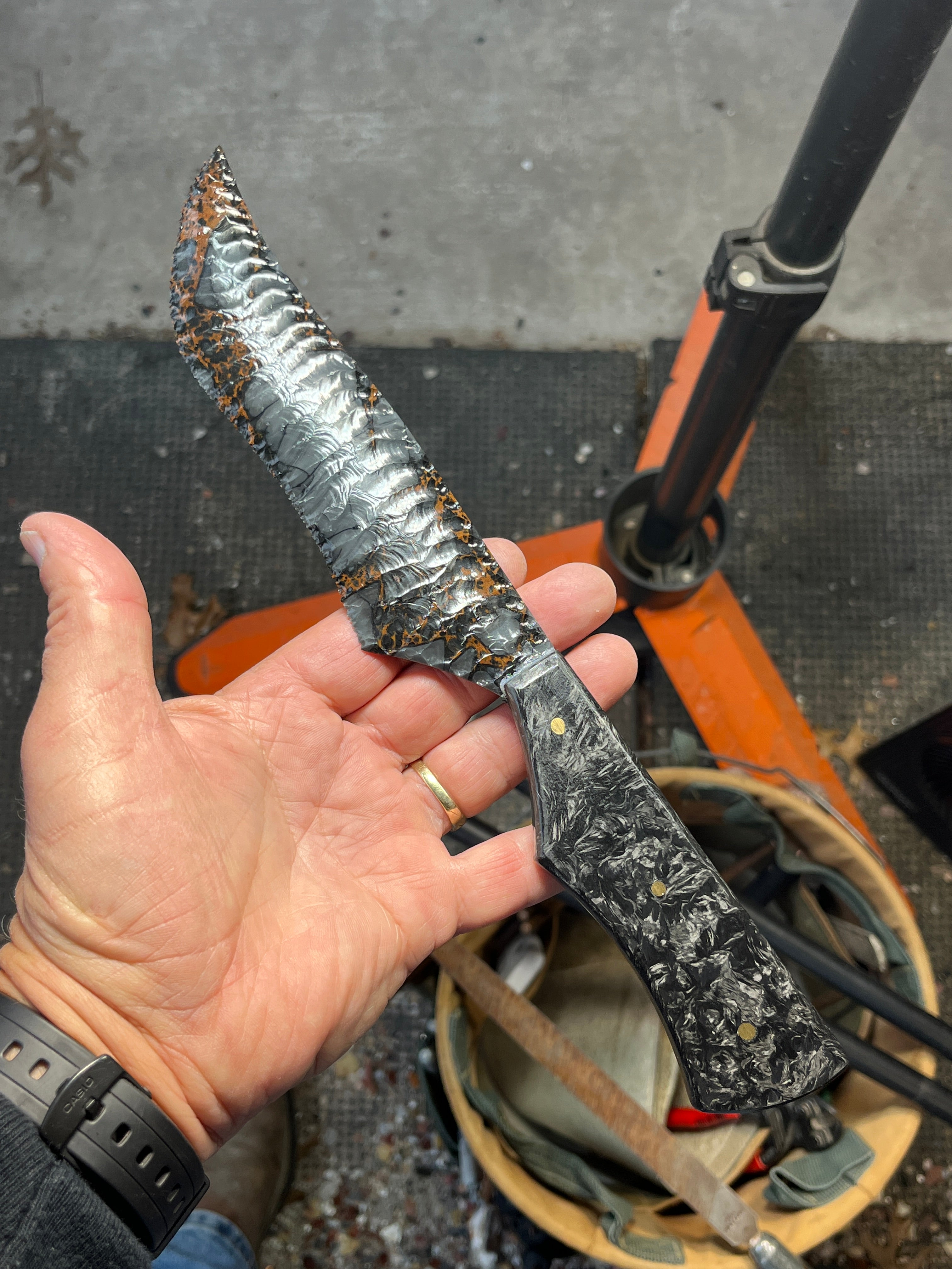 Armenian dragon skin knife #399 ￼